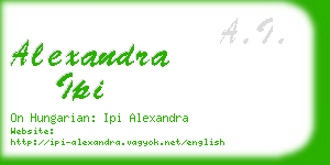 alexandra ipi business card